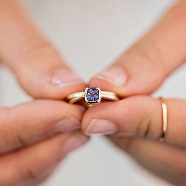 Alexandrite Ring // #emilytriplettjewelry #designerjewelry #engagementring photo by @christinakarst