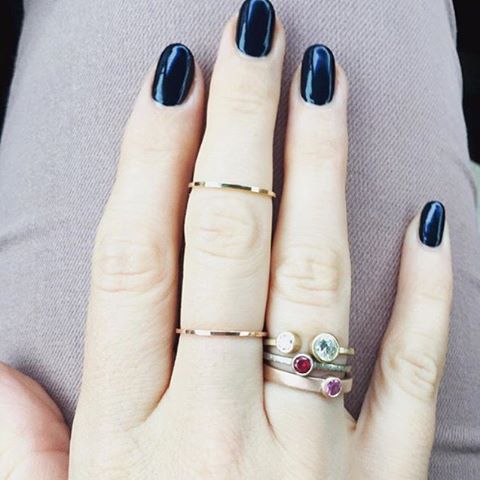 Take that old ring floating around your jewelry box and make a new one... or three! Repost from @cocokonkel #emilytriplettjewelry #modernjewelry